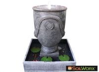 Anduze Solar Fountain - Charcoal